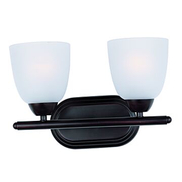 Axis Two Light Bath Vanity in Oil Rubbed Bronze by Maxim