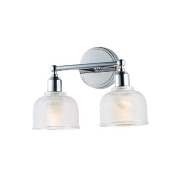 Hollow Two Light Bath Vanity in Polished Chrome by Maxim