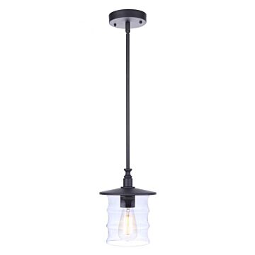 Canon One Light Outdoor Pendant in Midnight by Craftmade