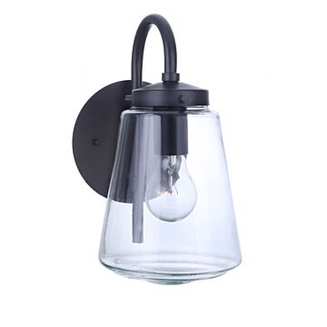 Laclede One Light Outdoor Wall Mount in Midnight by Craftmade