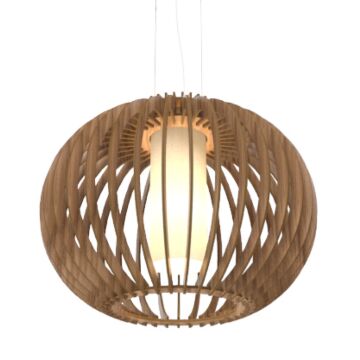 Stecche di Legno 1-Light Pendant in American Walnut