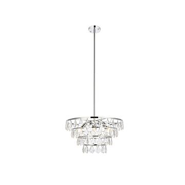 Ella 6-Light Pendant in Chrome
