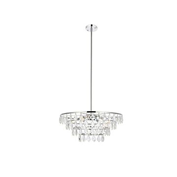 Ella 6-Light Pendant in Chrome