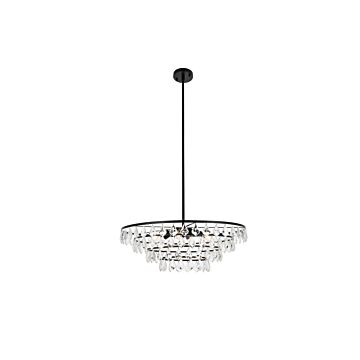 Ella 6-Light Pendant in Black