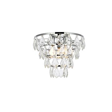 Ella 3-Light Flush Mount in Chrome