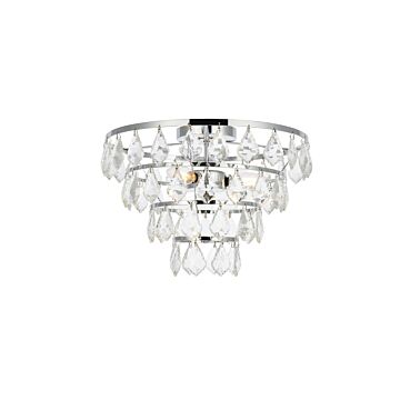 Ella 3-Light Flush Mount in Chrome