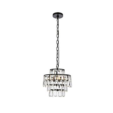 Mila 3-Light Pendant in Black