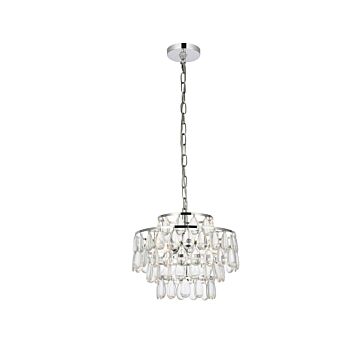 Mila 3-Light Pendant in Chrome