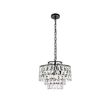 Mila 3-Light Pendant in Black