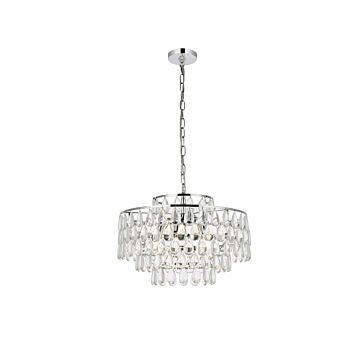 Mila 5-Light Pendant in Chrome