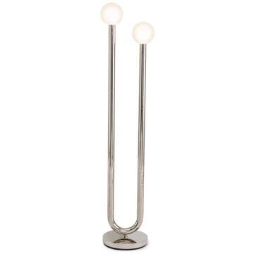 Happy LED Floor Lamp in Polished Nickel by Regina Andrew Detroit