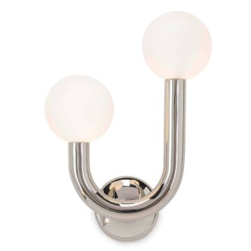 Happy LED Wall Sconce in Polished Nickel by Regina Andrew Detroit