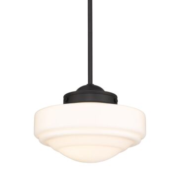 Ingalls One Light Pendant in Matte Black by Golden