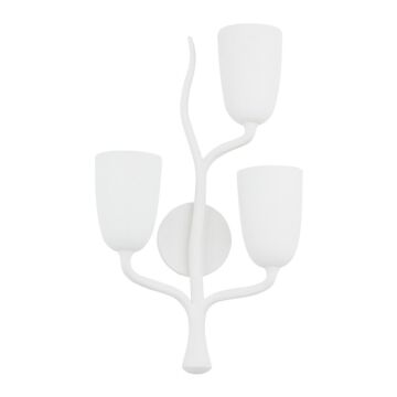 Vine Wall Sconce in White Plaster by Hudson Valley