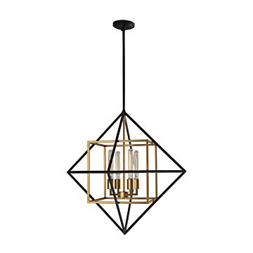 Pryor One Light Pendant in Antique GoldBlack by Eglo USA