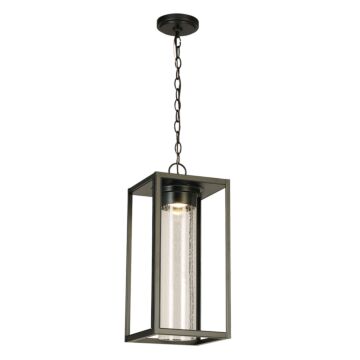 Walker Hill LED Outdoor Pendant in Matte Black by Eglo USA