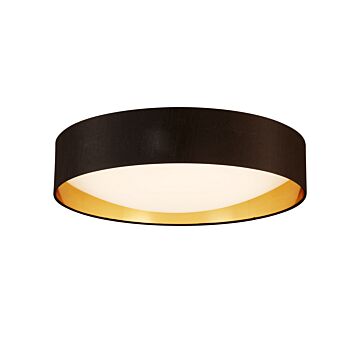 Orme 1-Light LED Ceiling Mount in Black with Gold
