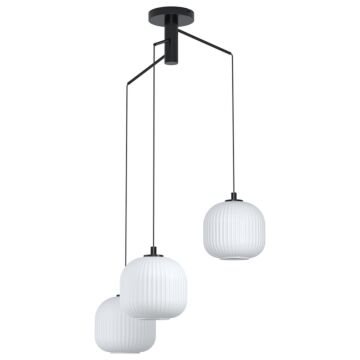 Mantunalle Three Light Pendant in Black by Eglo USA