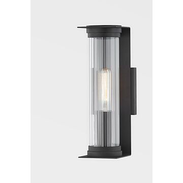 Presley One Light Wall Sconce in Textured Black by Troy Lighting