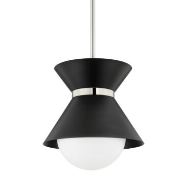 Scout Pendant in Soft Black Polished Nickel by Troy Lighting