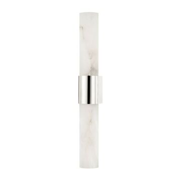 Ellington Two Light Bath Bracket in Polished Nickel by Hudson Valley