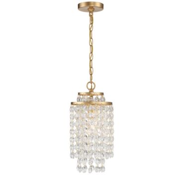 Gabrielle One Light Chandelier in Antique Gold by Crystorama
