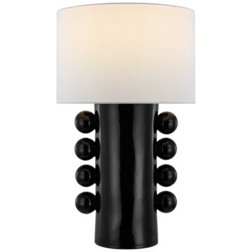 Tiglia LED Table Lamp in Black by Visual Comfort Signature