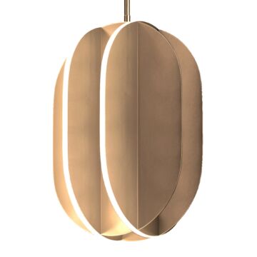 Interval LED Pendant in Satin Brass by ET2