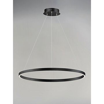 Groove WiZ LED Pendant in Black by ET2