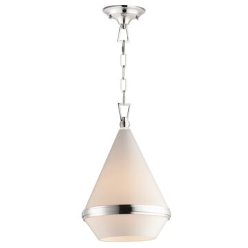 Giza One Light Pendant in Polished Nickel by Maxim