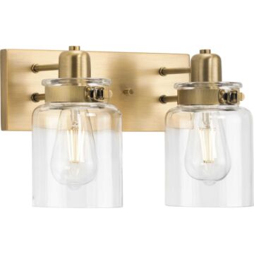 Calhoun 2-Light Bathroom Vanity Light Bracket in Vintage Brass