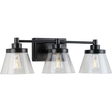 Hinton 3-Light Bathroom Vanity Light Bracket in Matte Black
