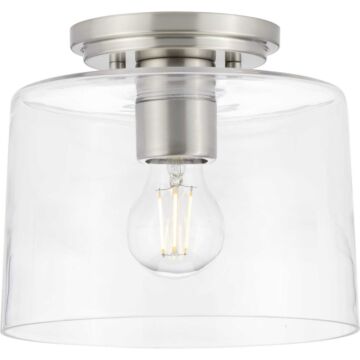 Adley 1-Light Flush Mount in Brushed Nickel