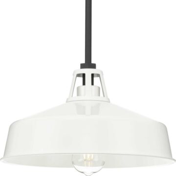 Cedar Springs 1-Light Outdoor Pendant in White