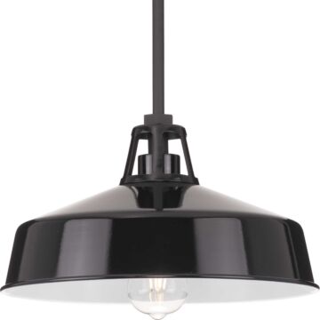 Cedar Springs 1-Light Outdoor Pendant in Black