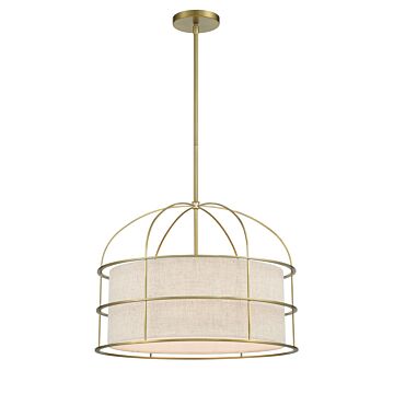 Gateway Park  Pendant in Soft Brass by Minka-Lavery