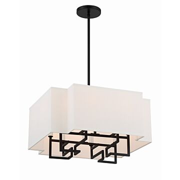 Upham Estates  Pendant in Coal Polished Nickel Highlig by Minka-Lavery