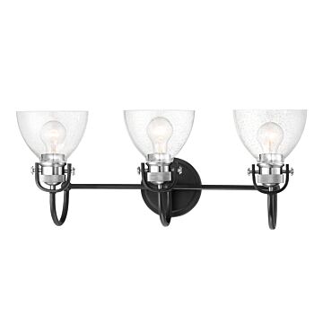 Monico Bathroom Vanity Light in Coal Polished Nickel Highlig by Minka-Lavery