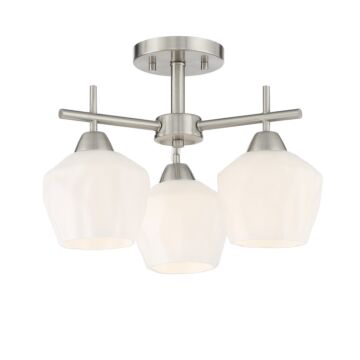 Camrin  Semi Flush   Chandelier in Brushed Nickel by Minka-Lavery