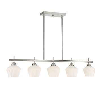 Camrin  Island Pendant in Brushed Nickel by Minka-Lavery
