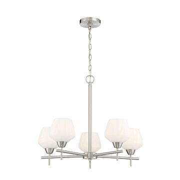 Camrin  Chandelier in Brushed Nickel by Minka-Lavery