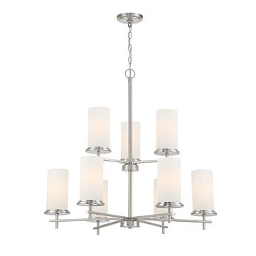 Haisley  Chandelier in Brushed Nickel by Minka-Lavery