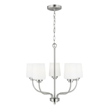 Windom Chandelier in Brushed Nickel by Generation Lighting