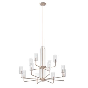 Kimrose 12 Light Chandelier in Polished Nickel by Kichler
