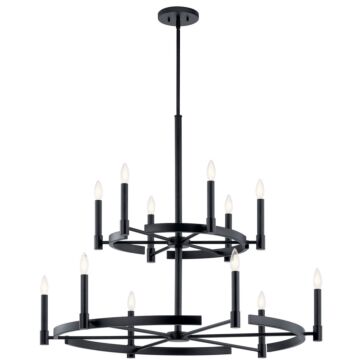 Tolani Chandelier in Black by Kichler