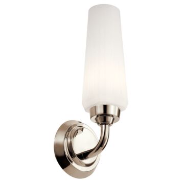 Truby One Light Wall Sconce in Polished Nickel by Kichler