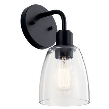 Meller One Light Wall Sconce in Black by Kichler