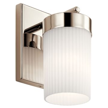 Ciona One Light Wall Sconce in Polished Nickel by Kichler
