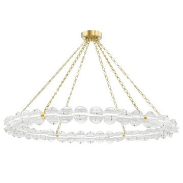 Lindley LED Chandelier in Aged Brass by Hudson Valley