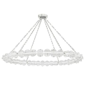 Lindley LED Chandelier in Polished Nickel by Hudson Valley